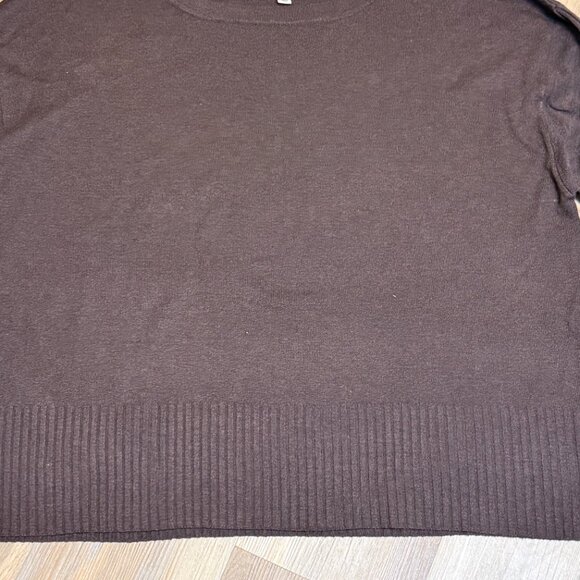Terra & Sky Brown Boatneck Pullover Sweater Plus Size 2X - Picture 5 of 9